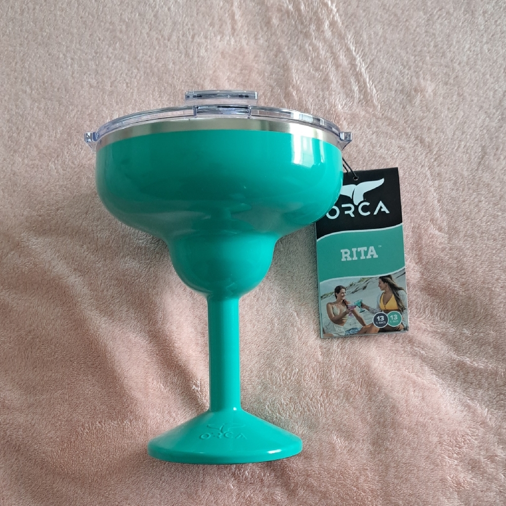 Orca Rita Teal Margarita Cup with Lid